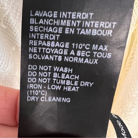 The Kooples Bohemian Ivory Lace Mini Dress - Picture 14 of 14